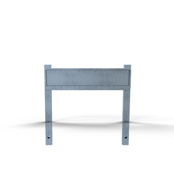 Holding device | for parking signage | for casting in concrete